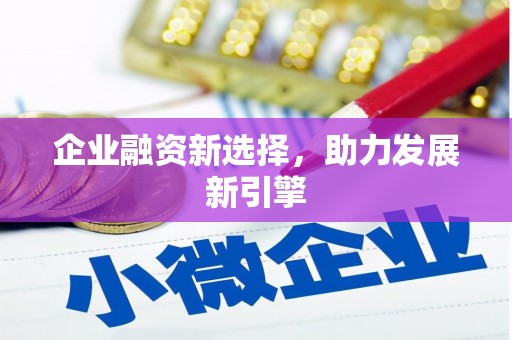 峡江企业融资新选择，助力发展新引擎
