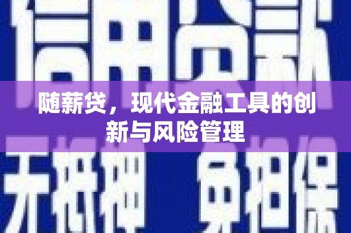峡江随薪贷，现代金融工具的创新与风险管理