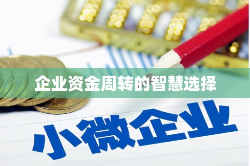 峡江企业资金周转的智慧选择