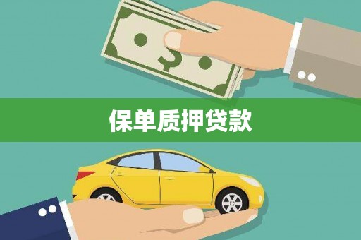 峡江保单质押贷款