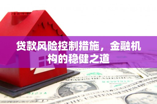 峡江贷款风险控制措施，金融机构的稳健之道