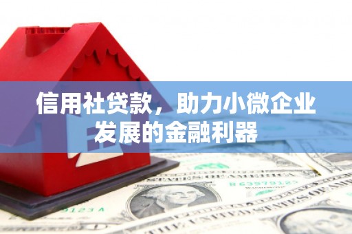 峡江信用社贷款，助力小微企业发展的金融利器
