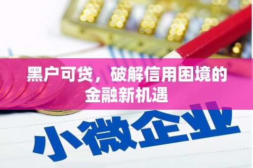 峡江黑户可贷，破解信用困境的金融新机遇