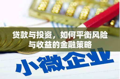 峡江贷款与投资，如何平衡风险与收益的金融策略