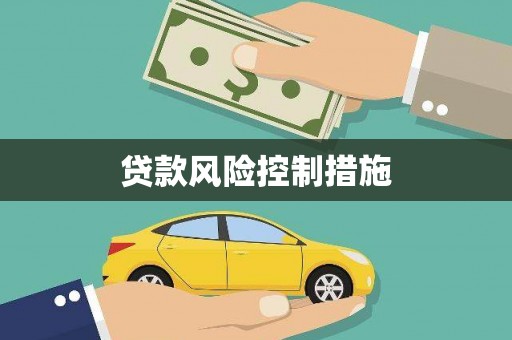 峡江贷款风险控制措施