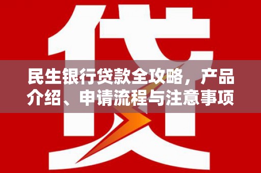 峡江民生银行贷款全攻略，产品介绍、申请流程与注意事项